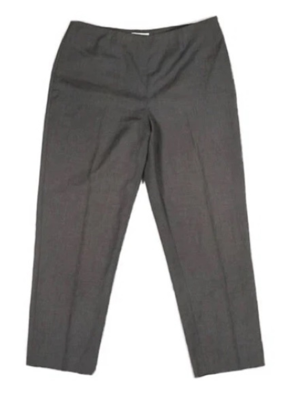 Vintage Barneys New York Grey Rayon Blend Straight Ankle Trouser Pants Cropped 6